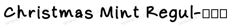 Christmas Mint Regul字体转换